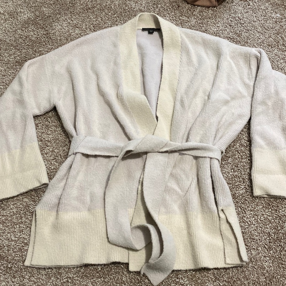 Ann Taylor tie waist cardigan